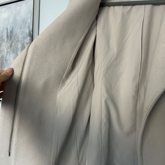 41HAWTHORN Cassandra Full Zip Belted Jacket Beige Size S - Picture 4 of 7